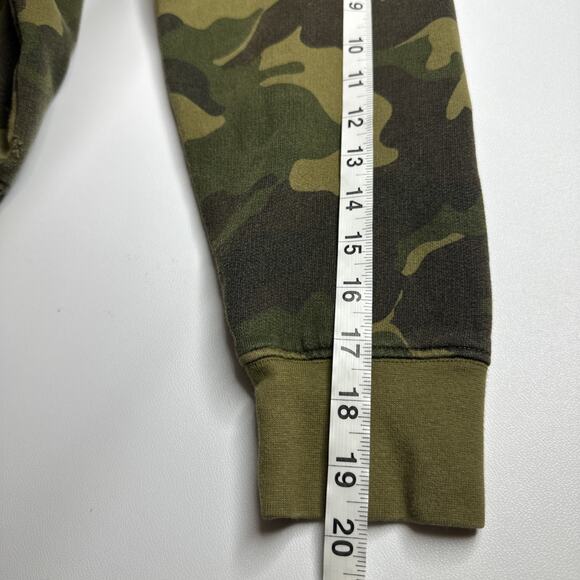 Obey Worldwide Mens Small Quarter Zip Hoodie Camo Pockets Embroidered Streetwear - Picture 12 of 12